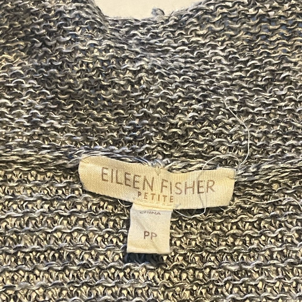 Eileen Fisher sweater women size pp gray pre-owned condition - Picture 8 of 9